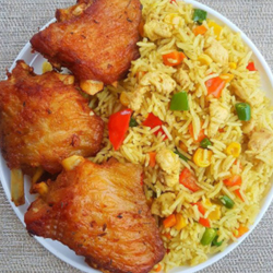 RICE AND TURKEY DISH 